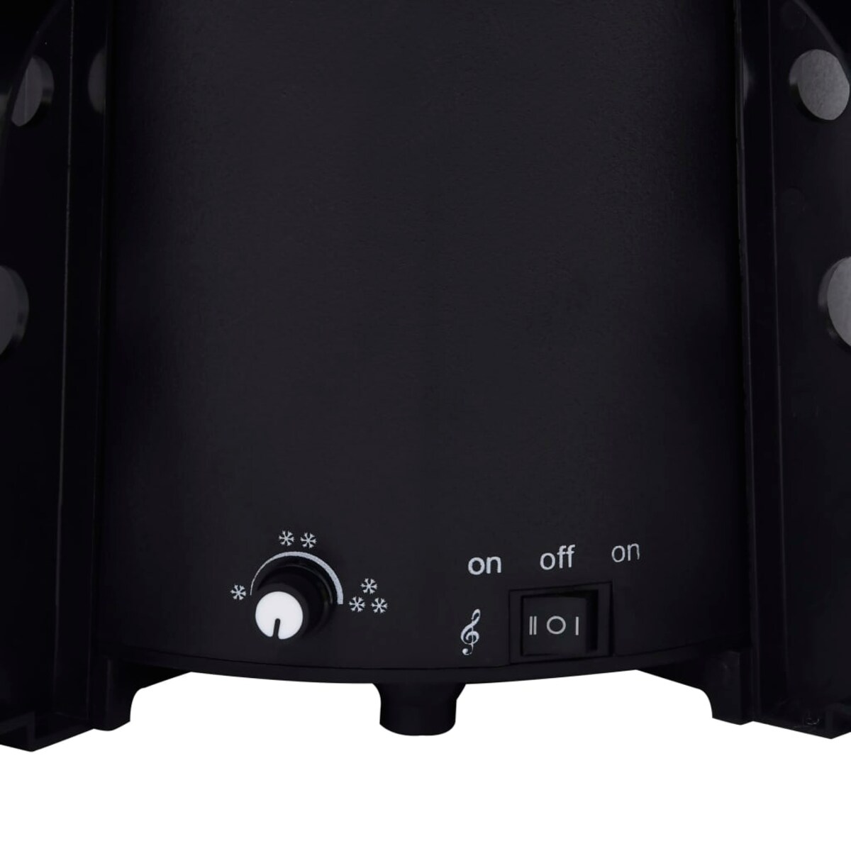 vidaXL Choinka sypiąca śniegiem, podstawa parasolowa, czarna, 190 cm