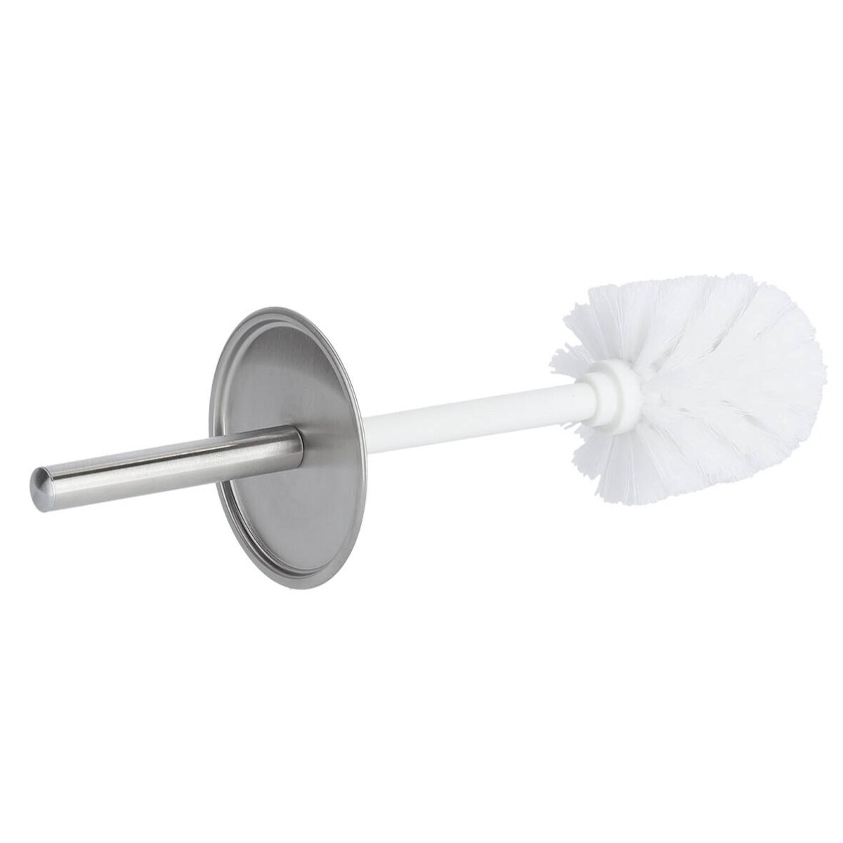 Szczotka WC z pojemnikiem ze stali nierdzewnej, Ø 9,5 cm