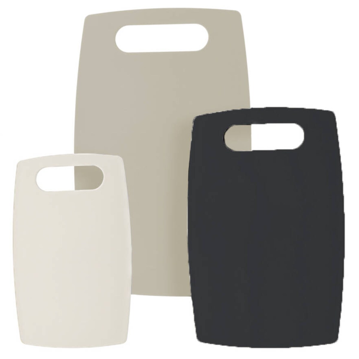 Deski do krojenia plastikowe, zestaw 3 kolorów