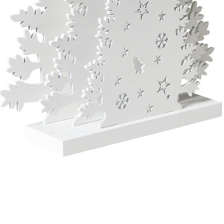 Dekoracja świąteczna LED EMMESAN 33 cm Choinka Biały