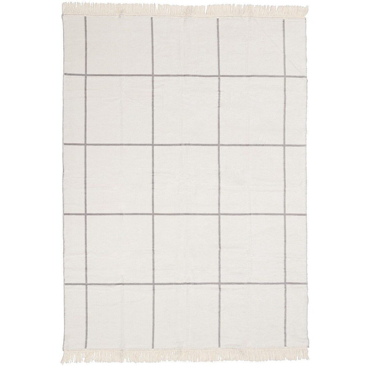 Koc Cosy Home 150x200 Grey&Ecru Check, 150 x 200 cm