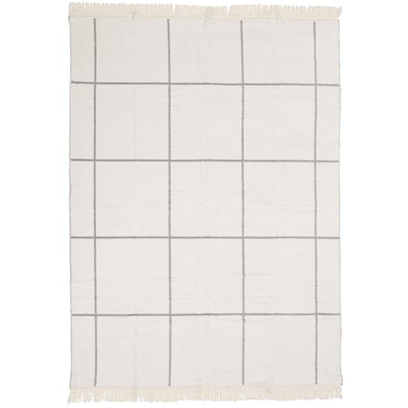 Koc Cosy Home 150x200 Grey&Ecru Check, 150 x 200 cm