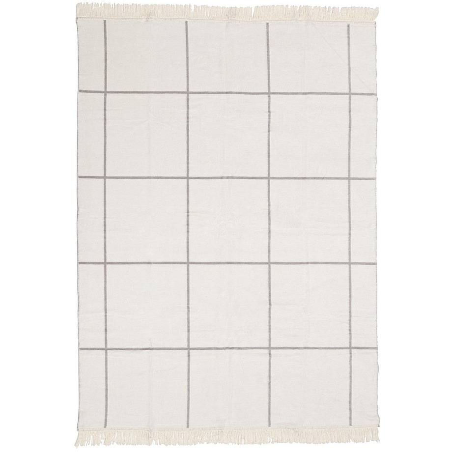 Koc Cosy Home 150x200 Grey&Ecru Check, 150 x 200 cm