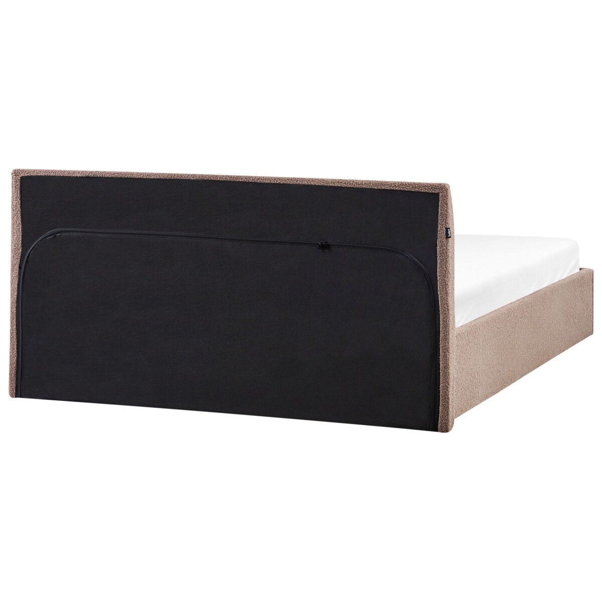 Łóżko z pojemnikiem Boucle ORBEY 180 x 200 cm Brązowy