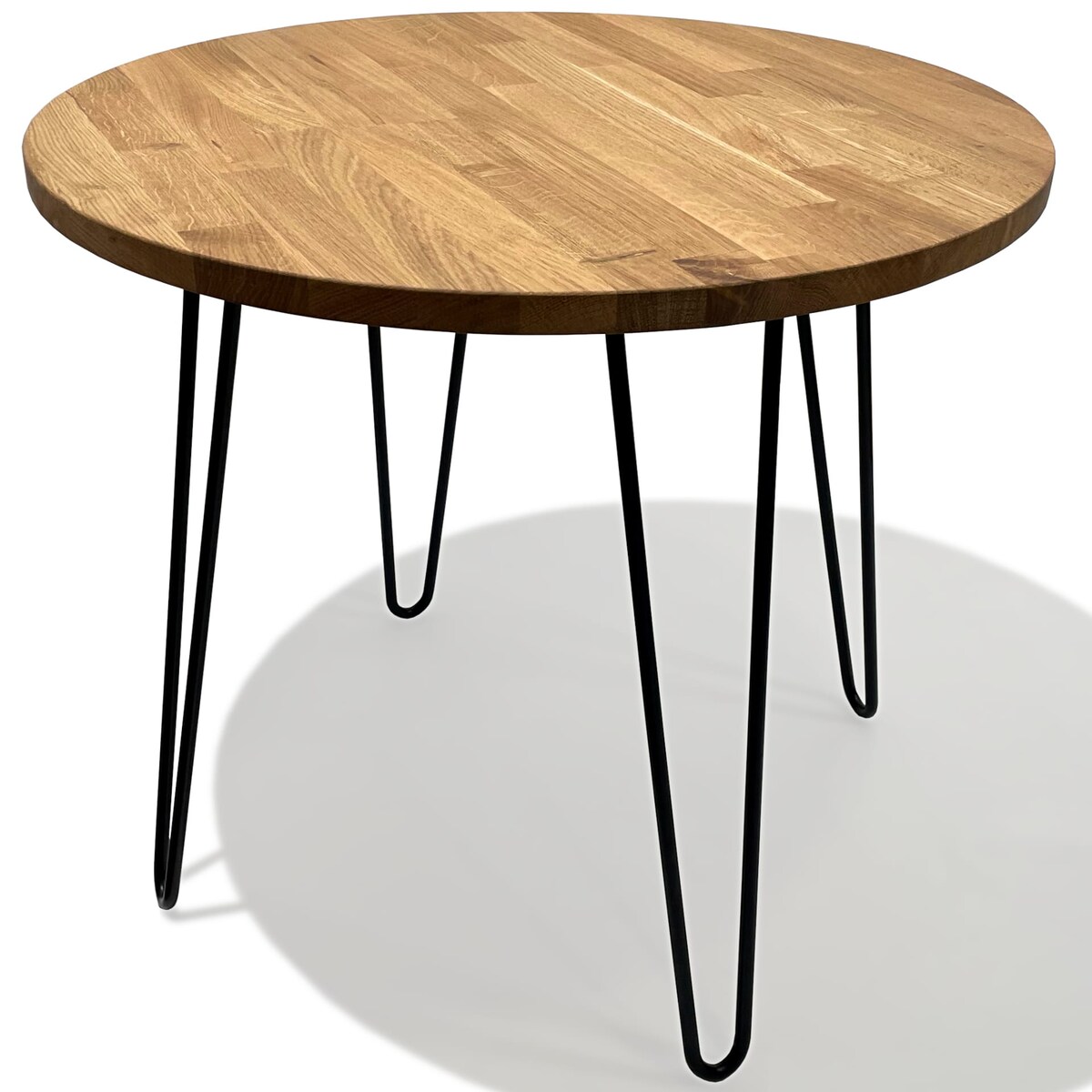 Stolik kawowy Tavolo dębowy LOFT okrągły 60cm