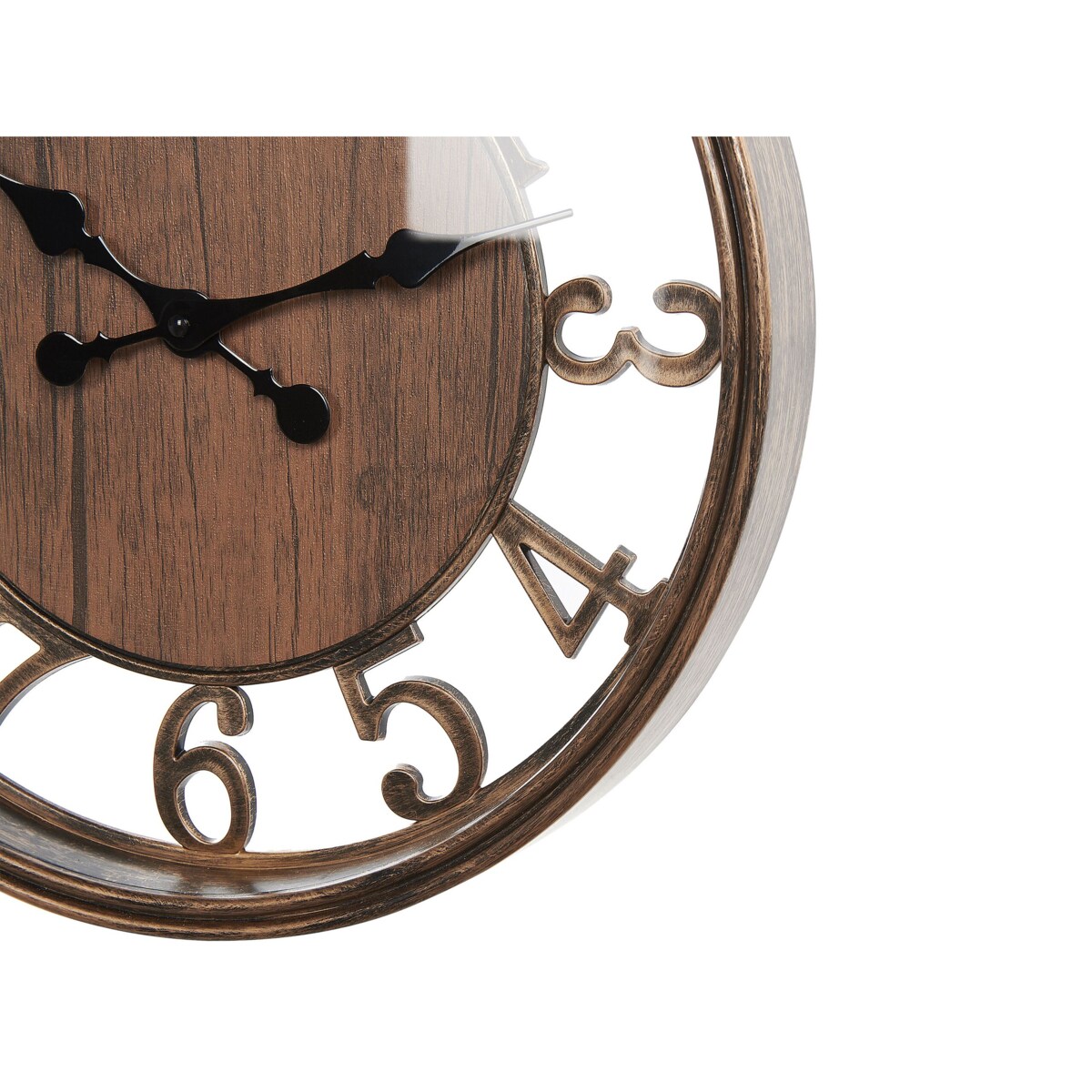 Zegar ścienny ø 52 cm brązowy ALCOBA