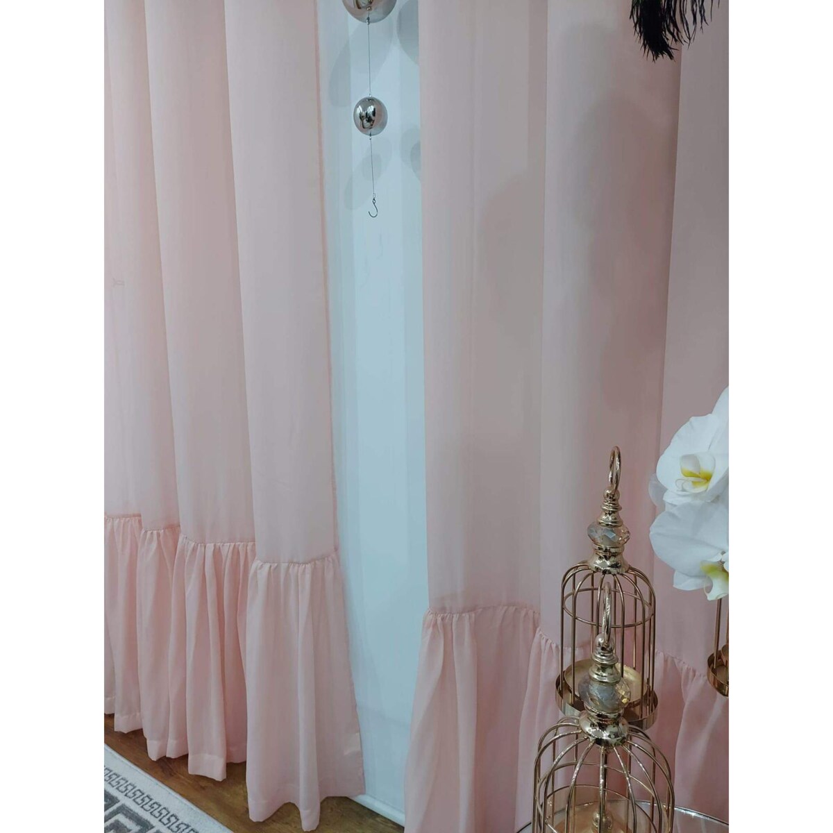 firana "pleat" z falbanką 140x250 cm