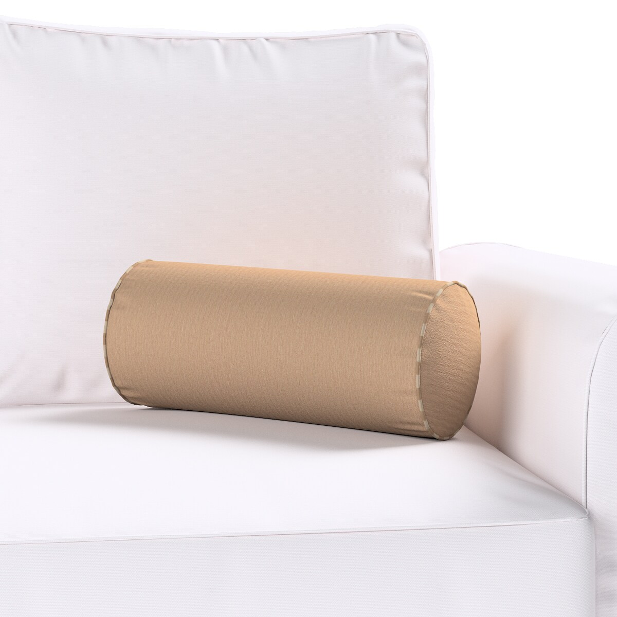 Poduszka wałek prosty, beżowy, Ø16 x 40 cm, Quadro