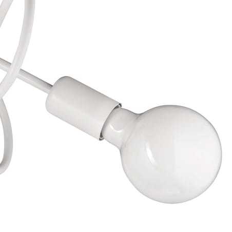 Plafon LAMPA sufitowa VEN W-LOOP/3 WH metalowa OPRAWA pręty sticks loft białe