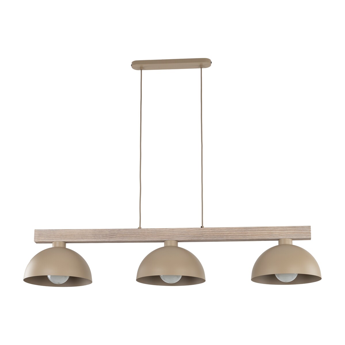 Lampa wisząca potrójna TK Lighting OSLO SABIA 11012 beżowa 3xE27 nowoczesna nad stół do salonu i kuchni