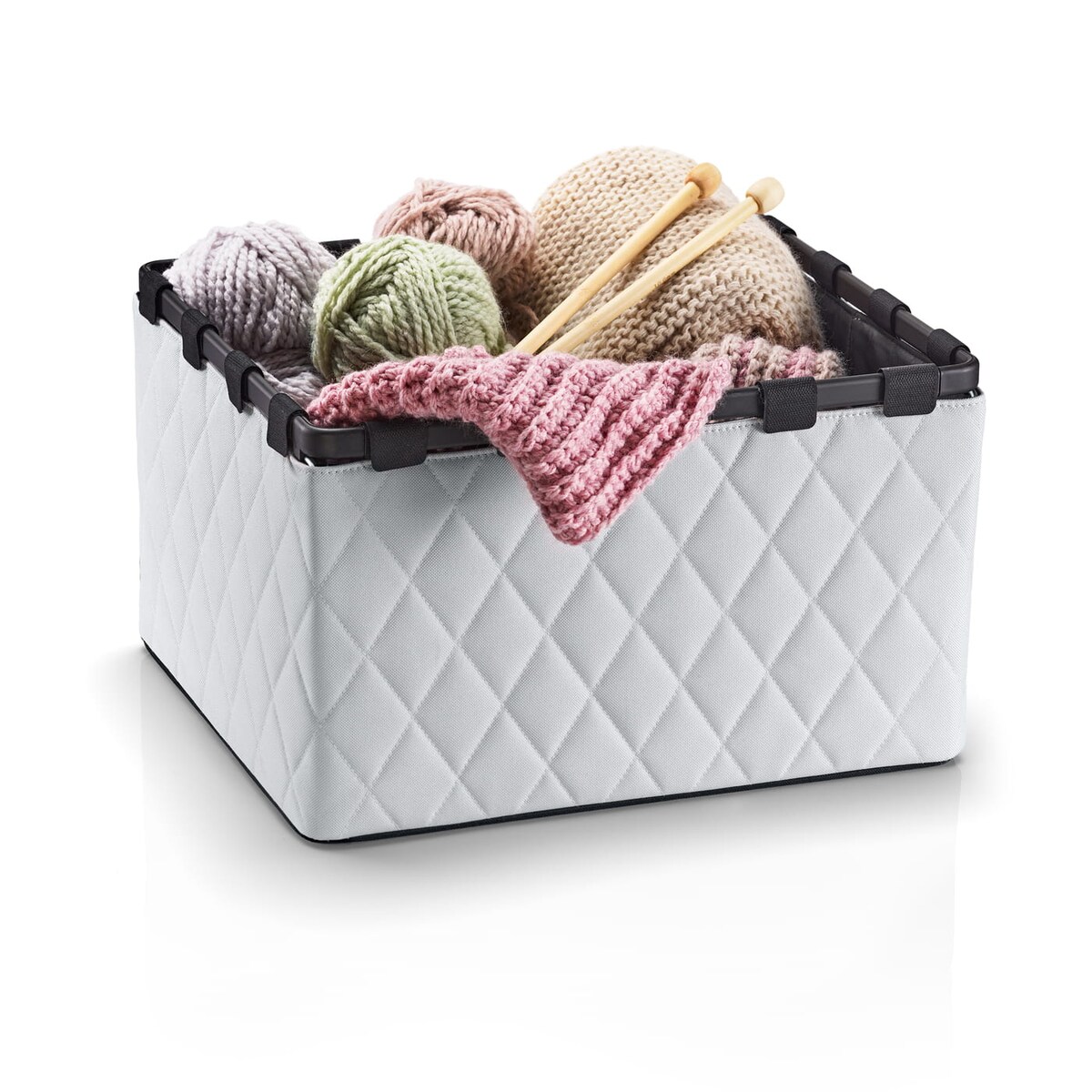 Pudełko FRAMEBOX L, rhombus light grey