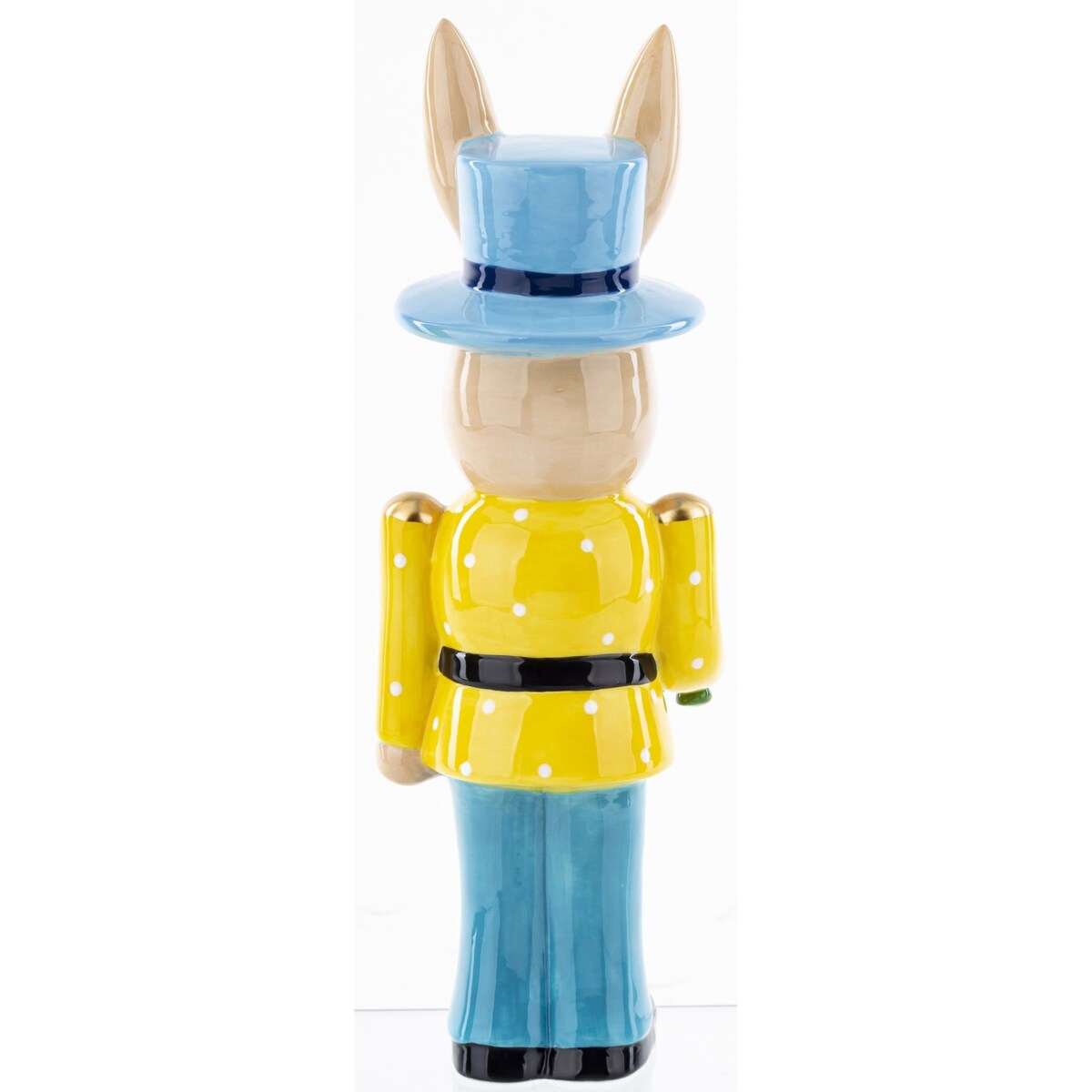 Dekoracja - figurka kolorowego królika 33x11,5x10 cm ORECCHIO