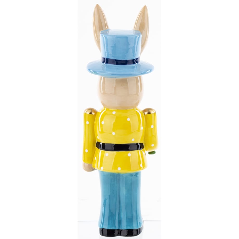 Dekoracja - figurka kolorowego królika 33x11,5x10 cm ORECCHIO