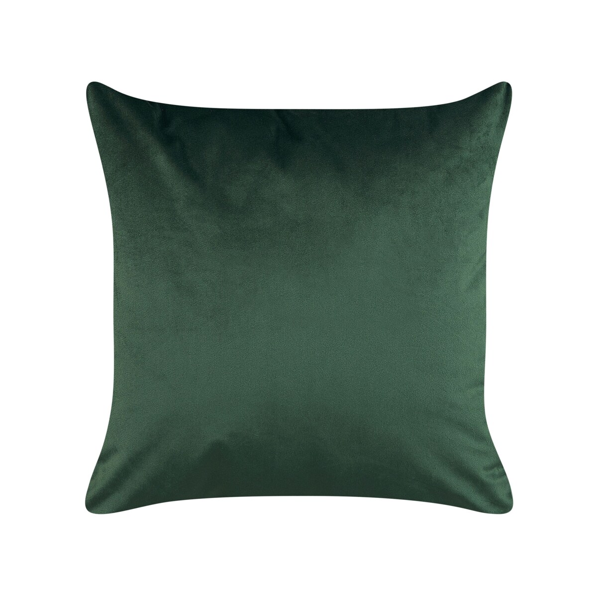 2 welurowe poduszki dekoracyjne w liście 45 x 45 cm ciemnozielone MONSTERA