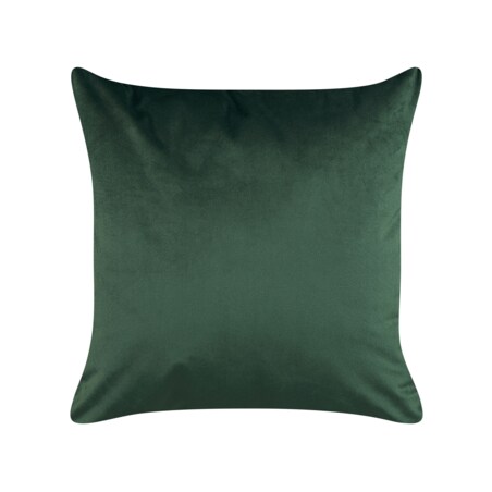 2 welurowe poduszki dekoracyjne w liście 45 x 45 cm ciemnozielone MONSTERA