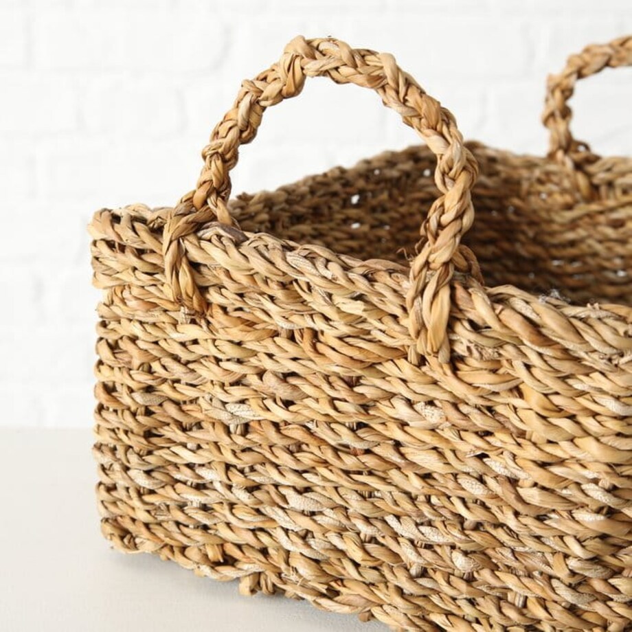 Kosz pleciony SOPHY z uchwytami M-33x24xm