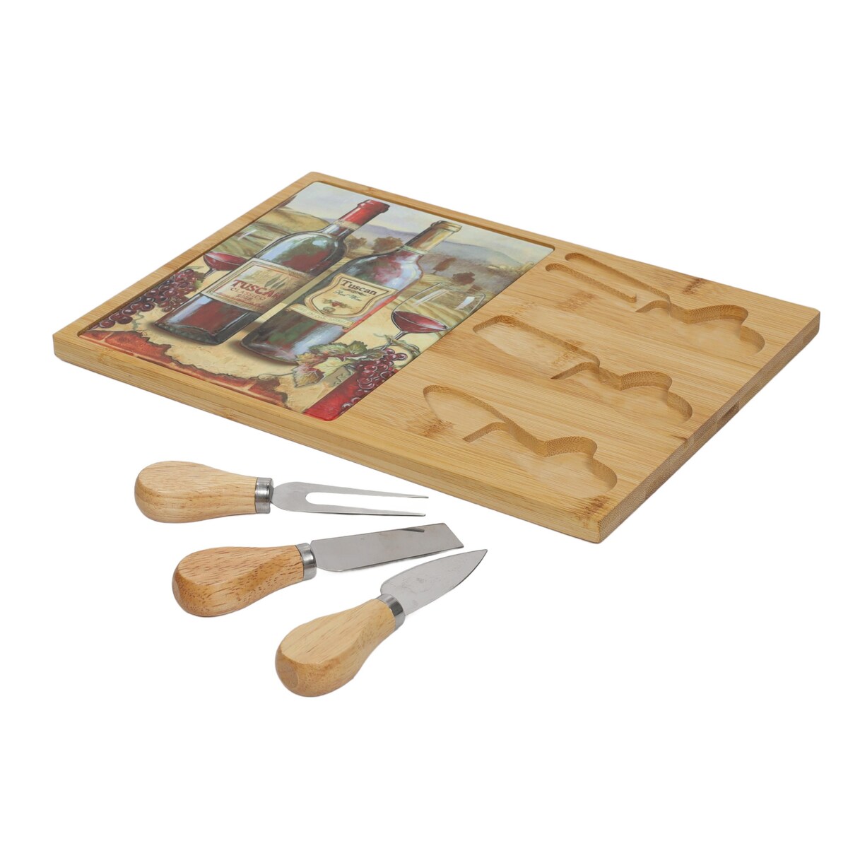 Deska do serów z zestawem nożyków, 30 x 21 cm