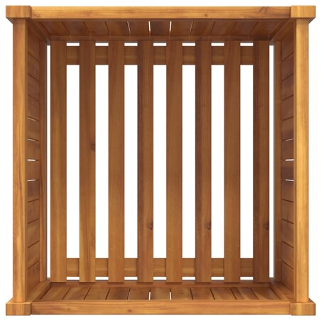 vidaXL Donica ogrodowa z wyściółką, 50x50x50 cm, lite drewno akacjowe