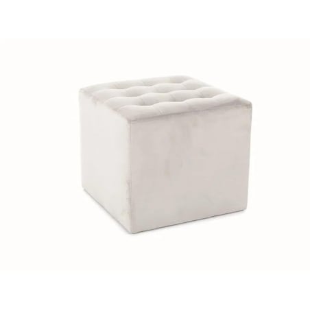 Pufa LORI VELVET jasnoszara
