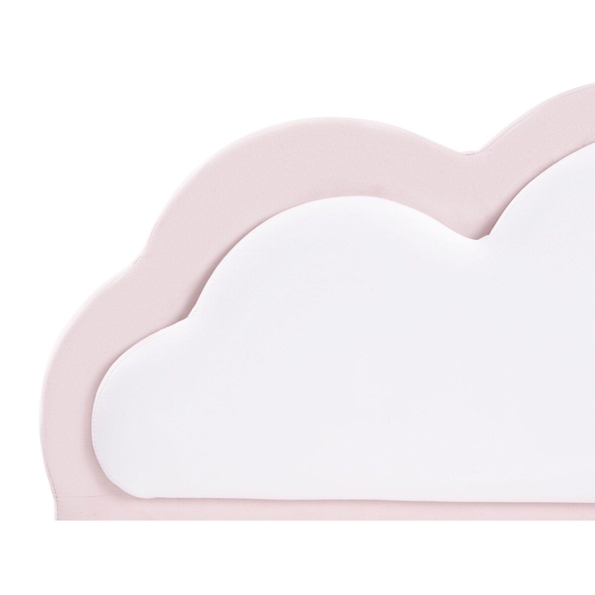 Łóżko Welur MAZOU 90 x 200 cm Różowy