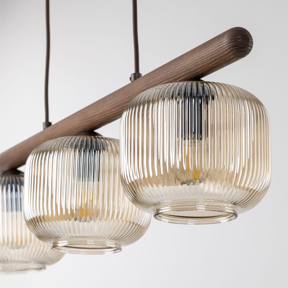 Lampa wisząca TK Lighting SALVIA BROWN 11069 brązowo-koniakowa 3xE14 regulowana wysokość