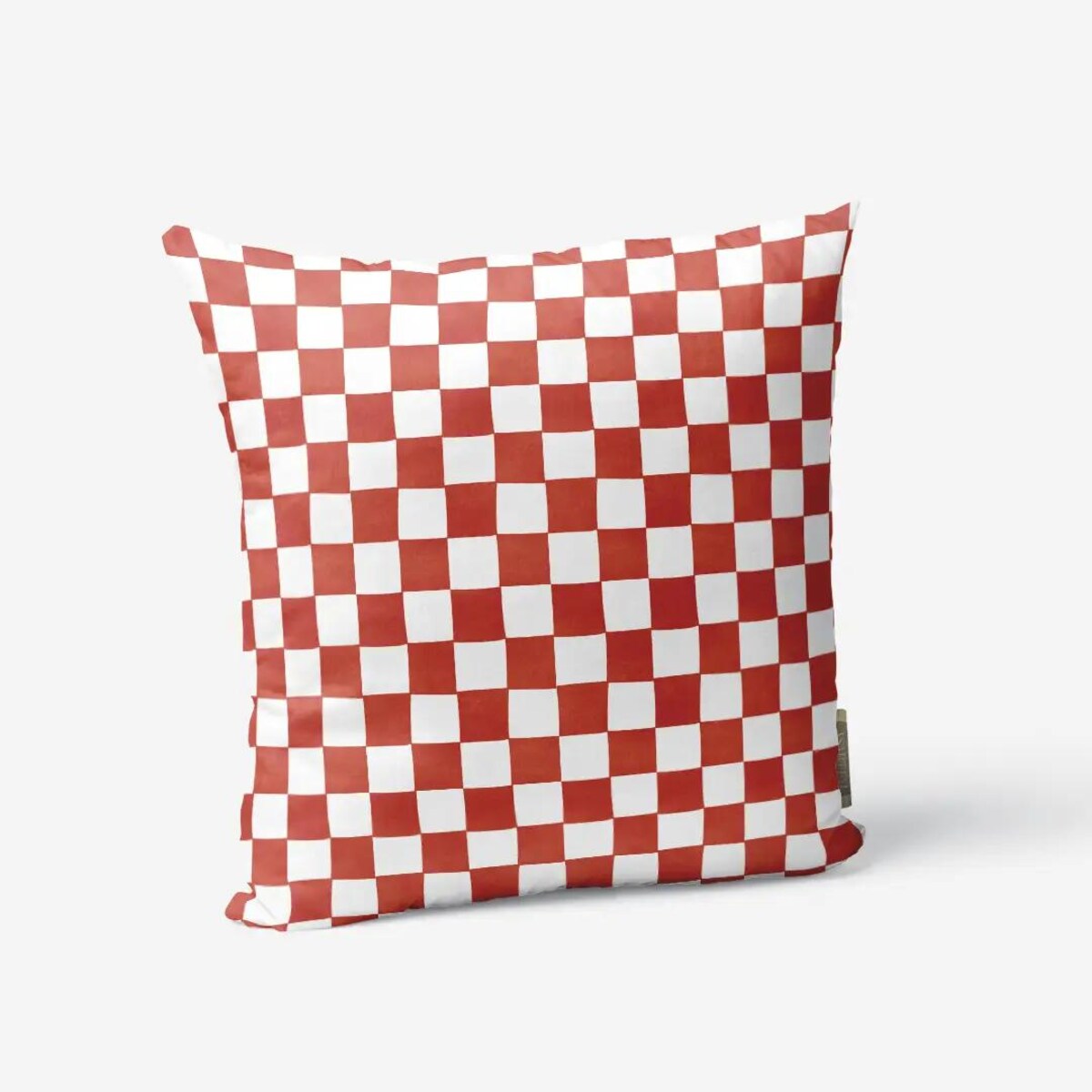 Poduszka świąteczna - czerwona krata