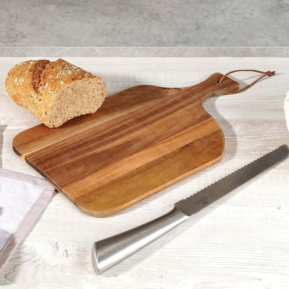 Deska akacjowa kuchenna do krojenia serwowania drewniana 34x20,5 cm