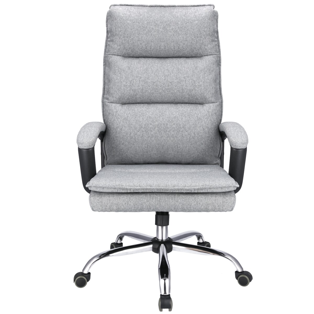 Fotel biurowy ESPO tkanina jasny szary