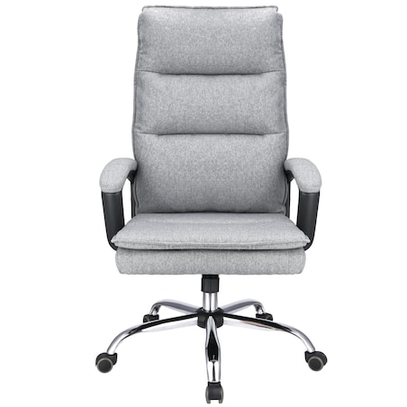 Fotel biurowy ESPO tkanina jasny szary