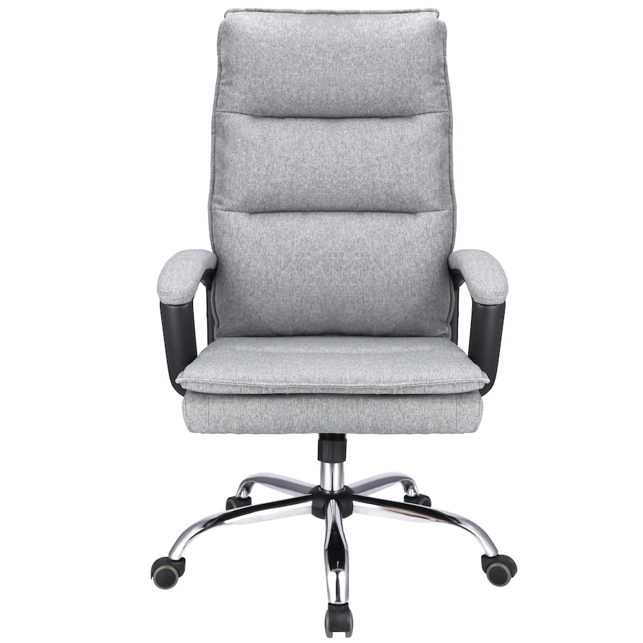 Fotel biurowy ESPO tkanina jasny szary