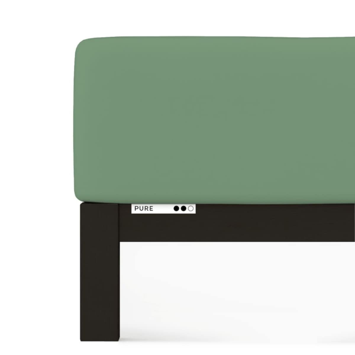 Prześcieradło Schlafgut Pure Standard 180x190-200x220 cm Green Mid 665