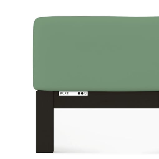 Prześcieradło Schlafgut Pure Standard 180x190-200x220 cm Green Mid 665