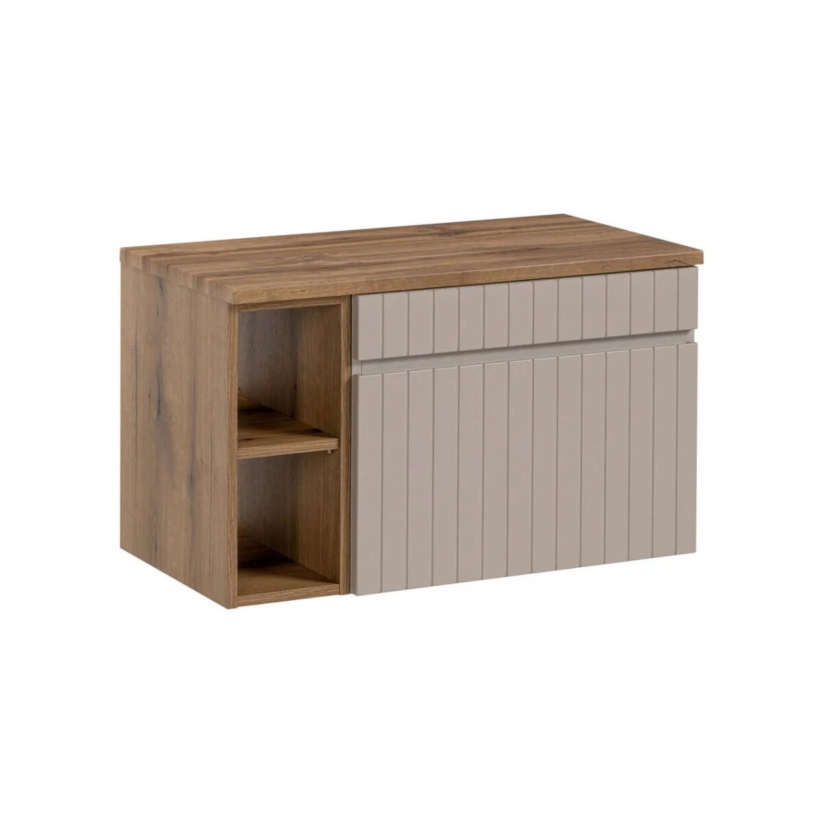 Szafka pod umywalkę nablatową ICONIC CASHMERE zestaw 80 cm z blatem