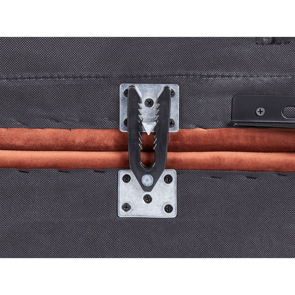 Sofa w kształcie U ALNES Jasnoczerwony Welur dla 6 osób Symetryczny