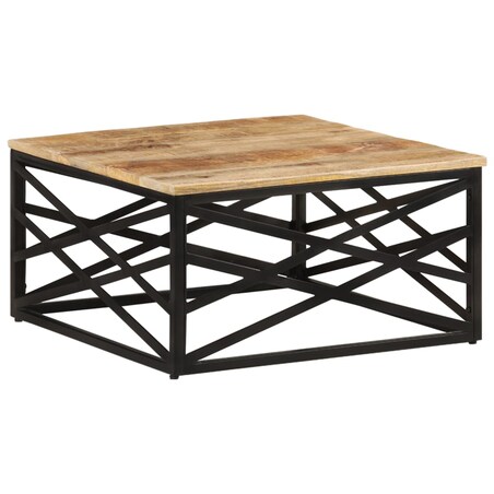 vidaXL Stolik kawowy, 68x68x35 cm, lite drewno mango