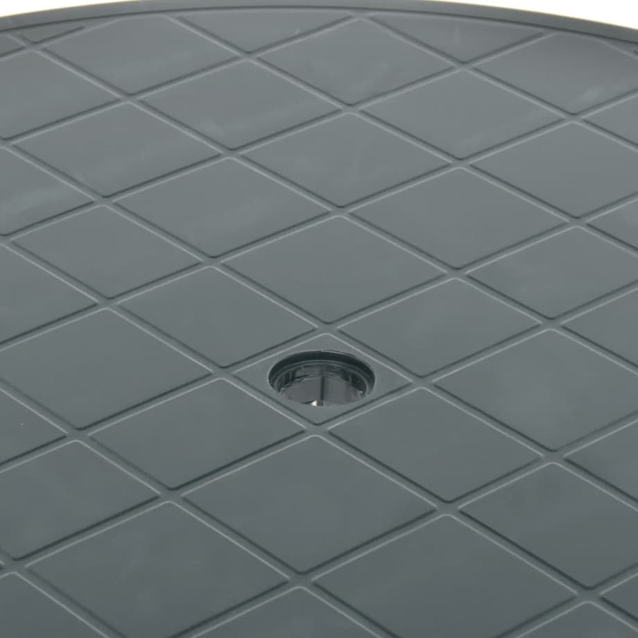 vidaXL Stolik ogrodowy, zielony, 89 cm, plastikowy