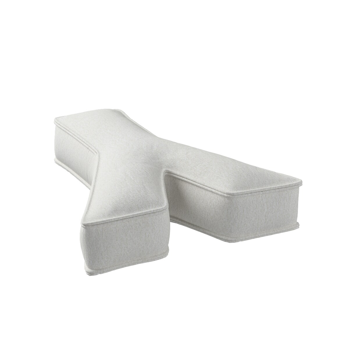 Poduszka literka Y, biały, 35x40cm, Boucle