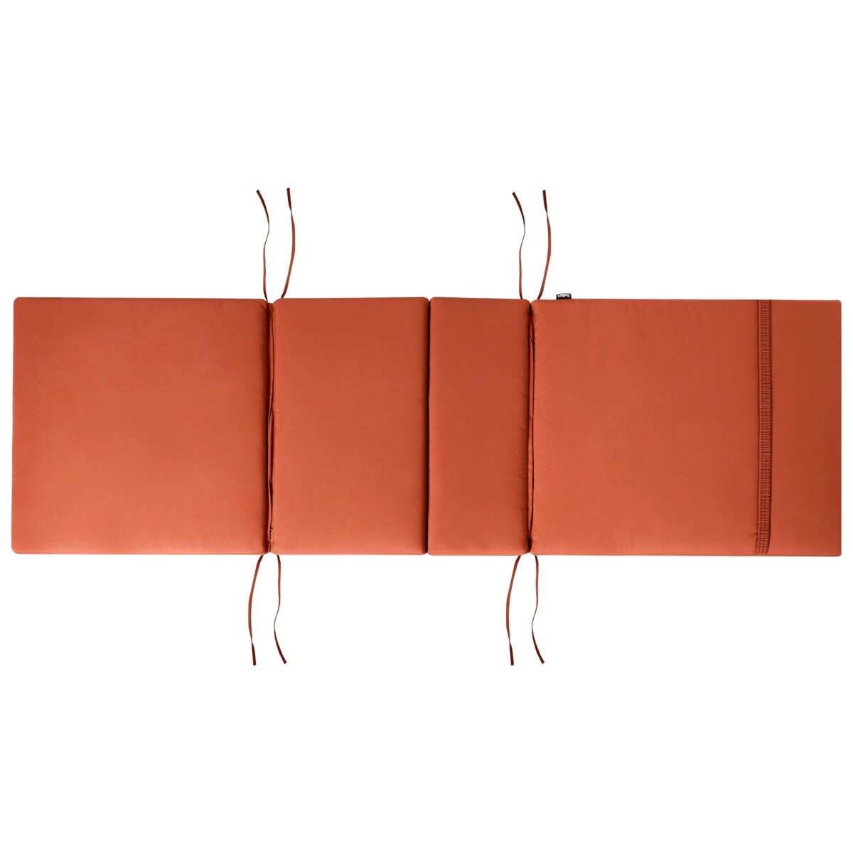 Leżak ogrodowy z poduszką AMANTEA PREMIUM Drewno akacjowe Czerwony