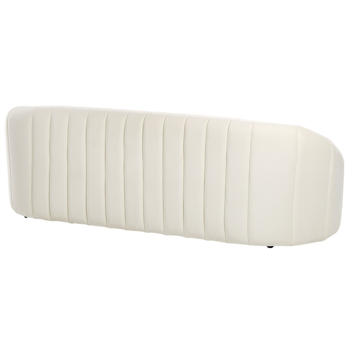 Sofa 3-osobowa welurowa złamana biel MALUNG