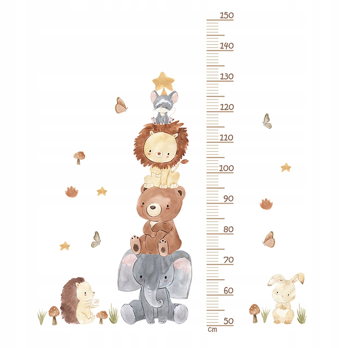 naklejki na ścianę do pokoju dziecka, sipo, piramida zwierzątka