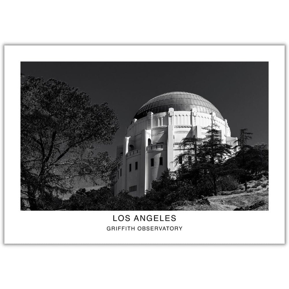 plakat griffith observatory los angeles 50x70 cm