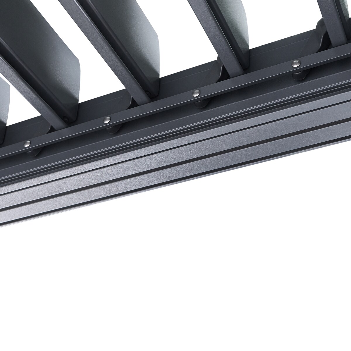 Pawilon ogrodowy FORNOLI Metal 296 cm 296 cm Czarny