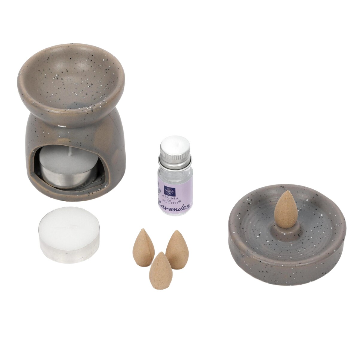 Kominek zapachowy + kadzidła HAPO, 9 elementów