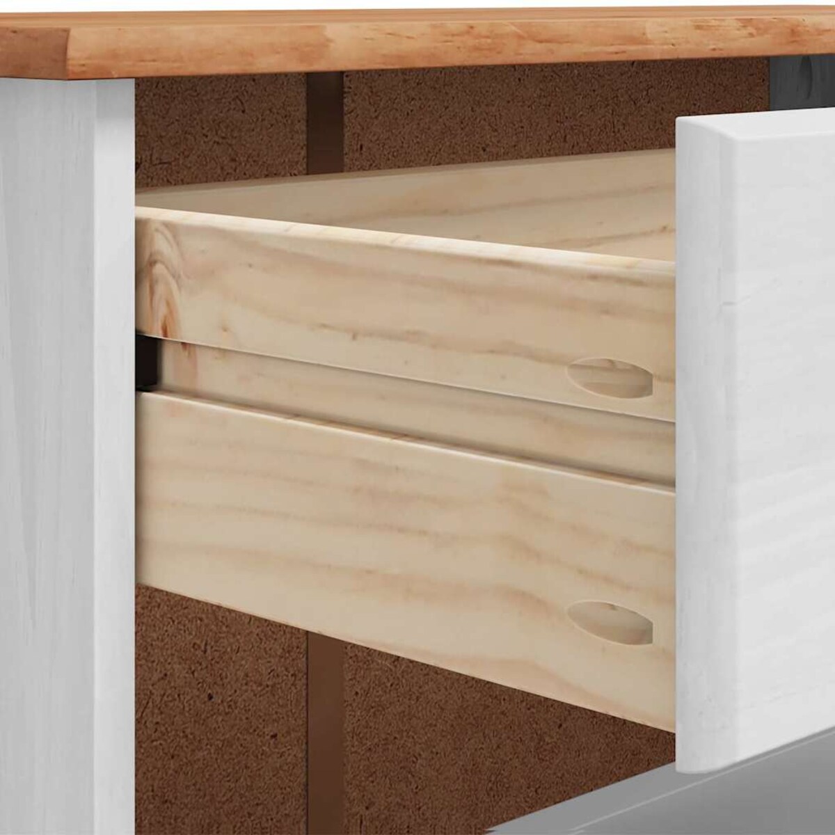 vidaXL Szafka na buty ASKIM Biały 85 x 35 x 108 cm Lite drewno sosnowe