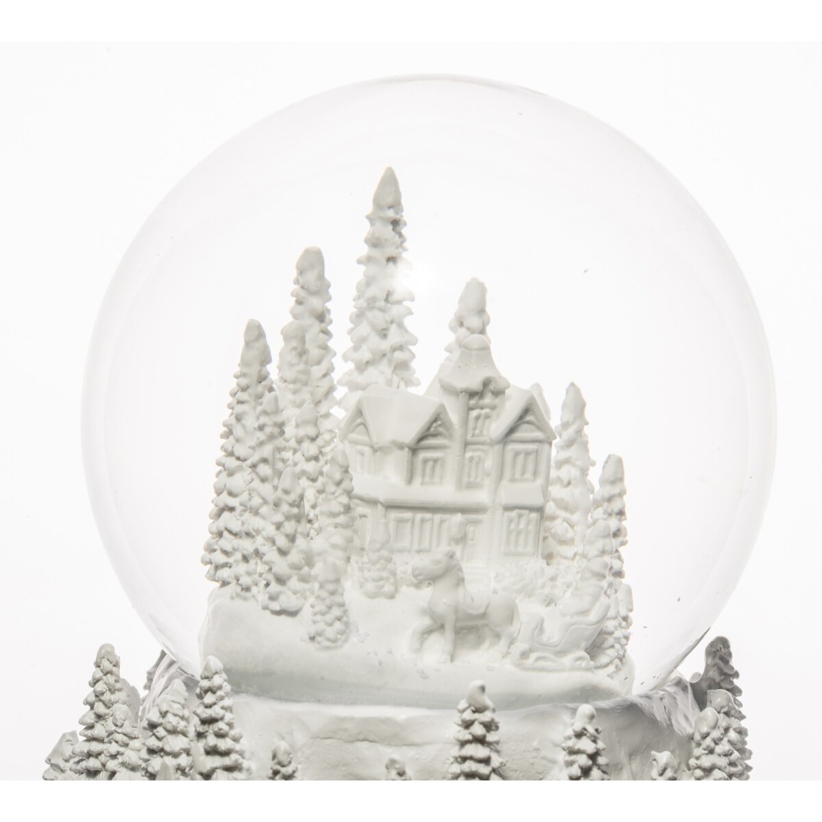 Szklana kula śnieżna z pozytywką 17x15x15 cm GLASBAL