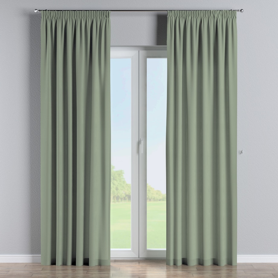 Zasłona na taśmie marszczącej 1 szt. 130x245 szałwiowy