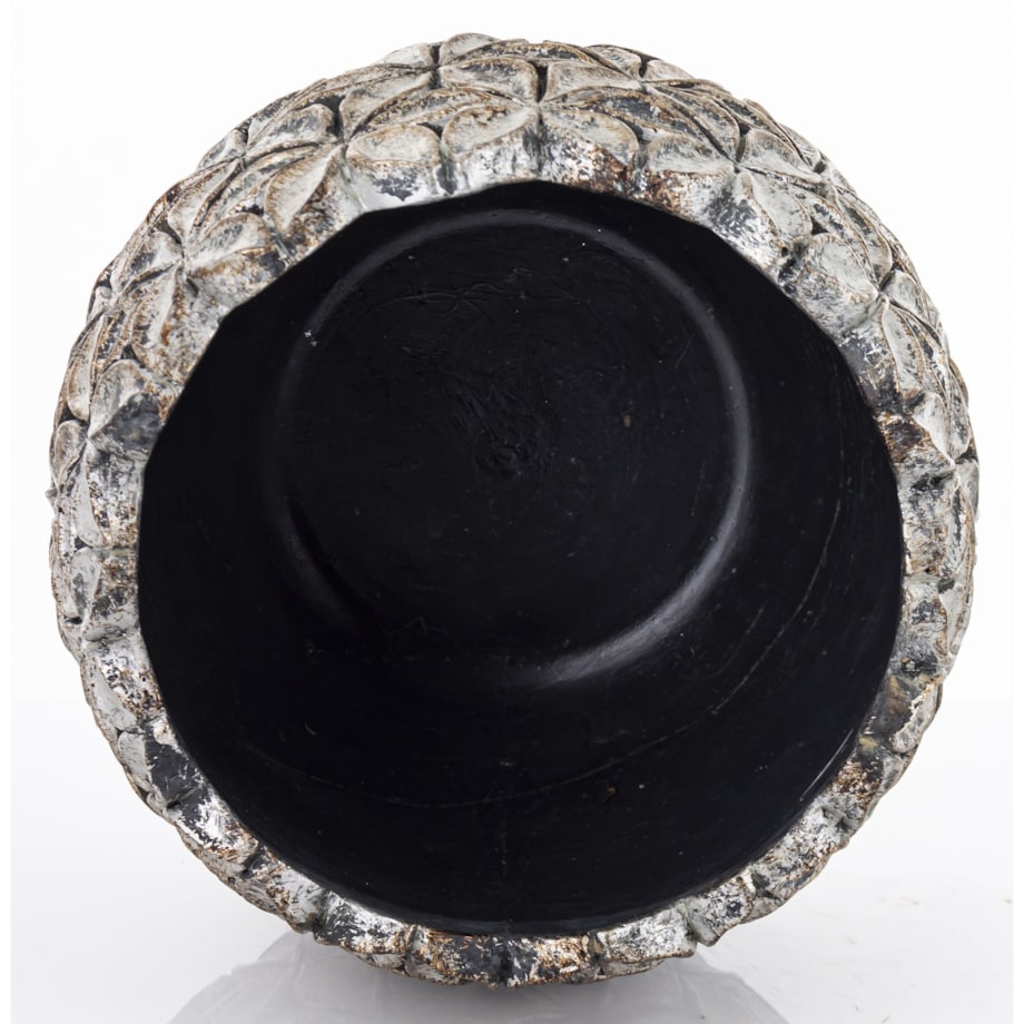 Osłonka cementowa 15,5x17,5x17,5 cm ASCONA-2 złota