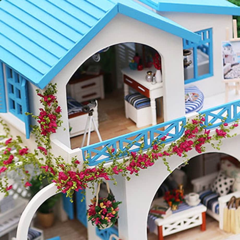 Miniaturowy domek - Pocztówka z Krety