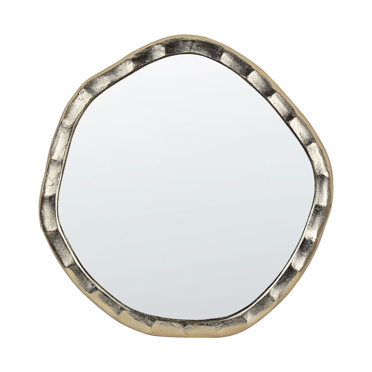 Lustro ścienne 40 x 42 cm złote ANGKE