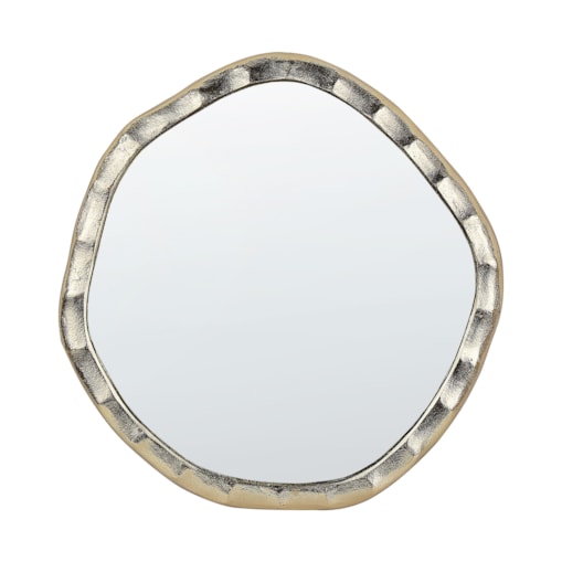 Lustro ścienne 40 x 42 cm złote ANGKE